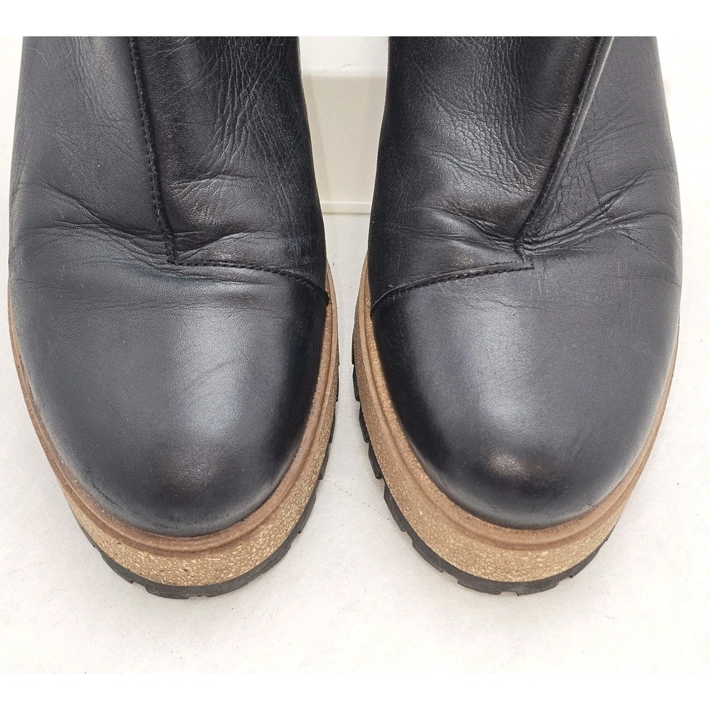 EUC Taos Downtown Chelsea Boot Womens EU38 US 7-7.5 Black Leather Inside Zipper - Picture 6 of 8